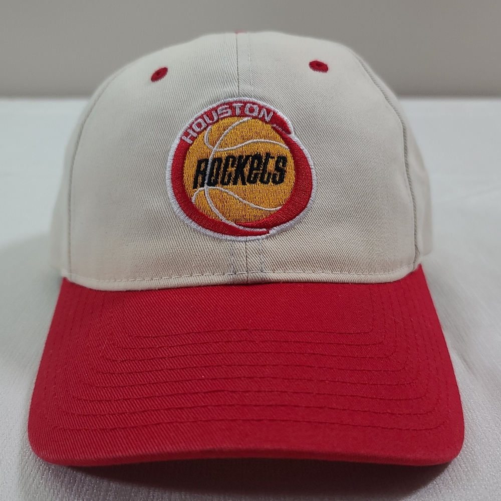 Houston Rockets Pro Crown White/Red Adjustable - Mitchell & Ness